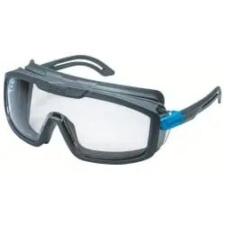 uvex i-guard Schutzbrille, chemikalienbeständig, kratzfest 9143266 , Farbe: anthrazit / blau