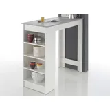 Stolkom Bartisch Mojito 115 x 103 x 50 cm Grau/Weiß