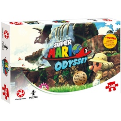 Winning Moves Puzzle Puzzle Super Mario Odyssey Fossil Falls, 500 Puzzleteile bunt