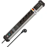 Brennenstuhl Premium-Protect-Line Steckdosenleiste 6-fach mit USB und Überspannungsschutz