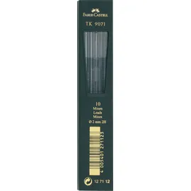 Faber-Castell TK 9071 Fallminen-Bleistiftminen schwarz 2H 10 St.