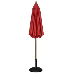 Bolero runder Sonnenschirm rot 3m