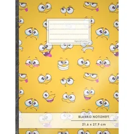CreateSpace Blanko Notizbuch 100+ Seiten A4-Format Emoji Bilder