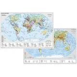 Stiefel Erde physisch/politisch DUO-Schreibunterlage