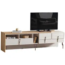 JVmoebel TV-Board Lowboard 43 cm X 53 cm Beige Holz