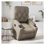 vidaXL Relaxsessel mit Aufstehhilfe Kunstleder 142 x 75 x 100 cm Braun