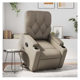 vidaXL Relaxsessel mit Aufstehhilfe Kunstleder 142 x 75 x 100 cm Braun