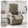 vidaXL Relaxsessel mit Aufstehhilfe Kunstleder 142 x 75 x 100 cm Braun