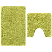VidaXL 2-tlg. Badematten-Set Grün Polypropylen Rutschfest