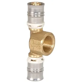 Fränkische Rohrwerke Alpex F 50 PROFI Übergangs-T-Stück mit IG, 32 mm x 1/2" x 32 mm