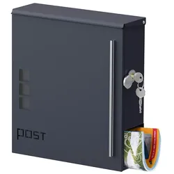 Qivee Briefkasten Wandbriefkasten Zeitungsfach Postbox