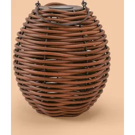 esotec Solar Rattanleuchte Victoria 30, USB, CCT Funktion, Polyrattan, 102278