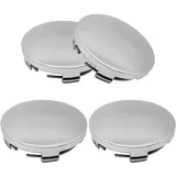 4 Stück Felgenkappen, Nabendeckel OD 60mm ID 56mm, Radnabendeckel, Radnabenkappen, Nabendeckel, Nabenabdeckung, Radnabenabdeckung, Universal ABS AutozubehöR Nabenkappen(Color:Silber)