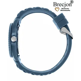 brecjon Kinder Armbanduhr 2002 5ATM Silikonarmband Blau