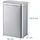 Relaxdays Edelstahl Mülleimer 50 l Silber