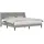 vidaXL Modernes Bett 200 x 200 cm Hellgrau