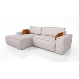 mebloland Ecksofa TOR mit Schlaffunktion. Farbe: Dove. - Grau