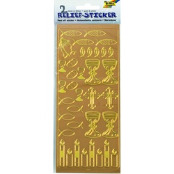 Folia, Sticker, Stickerset Kommunion / Konfirmation gold-silber