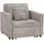 MCW Schlafsessel MCW-L90 Cord 200 x 100 x 70 cm Grau mit Schlaffunktion