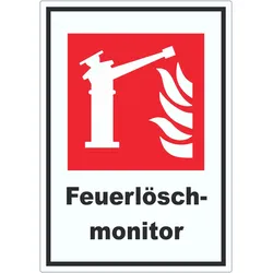 HB-Druck Feuerlöschmonitor Aufkleber A7 (74x105mm)