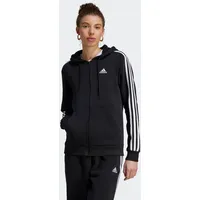 Adidas Damen, Kapuzensweat Essentials 3STREIFEN BLACK/WHITE, M