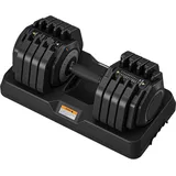 Dripex Hanteln Set, 11kg/24.5kg/41kg Kurzhantel mit Anti-Rutsch Griff, Einstellbaren Hantelscheiben und Ablageschale, Fitness Hantel Einzeln oder Ein Paar (Schwar 41 kg x1 (10 Einstellungsebenen))