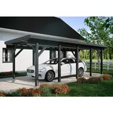 Kiehn-Holz Einzelcarport KH 321 3,44 x 7,54 m grau