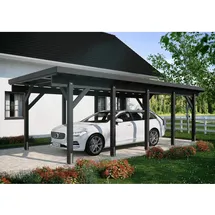 Kiehn-Holz Einzelcarport KH 321 3,44 x 7,54 m grau