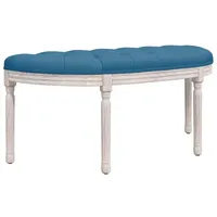 VidaXL Sitzbank Blau 110,5x45x49 cm Samt