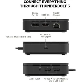 Belkin Thunderbolt 3 Dock Standard, Thunderbolt 3 [Stecker] (F4U110vf/F4U110bt)