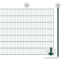 Arvotec Einstabmattenzaun "ESSENTIAL 140 zum Aufschrauben" Zaunelemente Zaunhöhe 140 cm, Zaunlänge 2 - 60 m Gr. H/L: 140 cm x 6 m H/L: 140 cm, grün (dunkelgrün) Zaunelemente