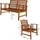 DEUBA Casaria® Gartenmöbel Set Atlas Holz Fsc®-zertifiziert wetterfest 300kg Belastbarkeit Tisch Sessel Auflagen Garten Terrasse Möbelset Akazie Anthrazit