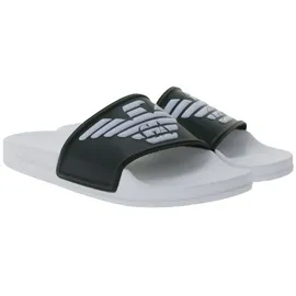 Emporio Armani Strandschuhe-44 weiße Flip-Flops - Schwarz, weiß