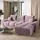 bromarkt Ecksofa NUBES Schlaffunktion Bettkasten L-Form 298x184x85cm Rosa, - Rosa