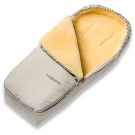 Hofbrucker Lammfell-Fußsack Alaska für Kinderwagen und Buggy, in Beige | Gr.: onesize