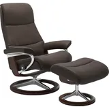 Stressless Stressless® Fußhocker »View«, mit Signature Base,Gestell Braun, braun