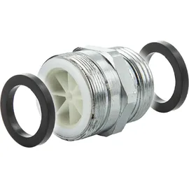 tecuro Aufnahme Adapter Übergangsstück M28 x 1 AG mit Strahlregler 3/4 Zoll AG Gold