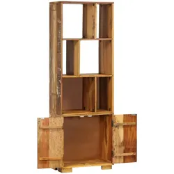 vidaXL Bücherregal 60x35x180 cm Altholz Massiv