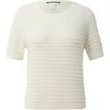 QS Kurzarmpullover creme M
