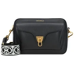 Coccinelle Beat Umhängetasche Leder 21 cm  schwarz