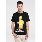 LOGOSHIRT "The Simpsons", Jungen, Gr. XS, schwarz, 100% Baumwolle, bedruckt, normal, Rundhals, Shirts T-Shirt, mit lizenziertem Originaldesign