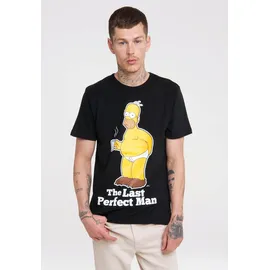 LOGOSHIRT "The Simpsons", Jungen, Gr. XS, schwarz, 100% Baumwolle, bedruckt, normal, Rundhals, Shirts T-Shirt, mit lizenziertem Originaldesign