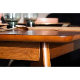 miliboo Esstisch ausziehbar skandinavisch Nussbaum L150-200 LEENA