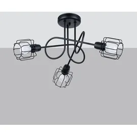 Sollux Kronleuchter BELUCI 3S schwarz