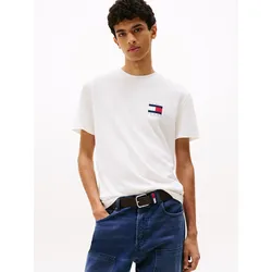 Tommy Jeans T-Shirt »TJM REG FLAG GRAPH BCKPRNT T EXT«, Mit Rundhalsausschnitt TOMMY JEANS Ecru M