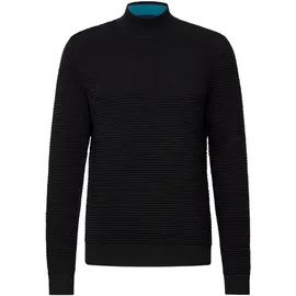STREET ONE Stehkragenpullover Schwarz L