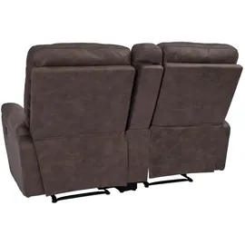 Mendler 2er Kinosessel HWC-K17 Stoff/Textil 157 x 102 x 0 cm Braun mit Liegeposition