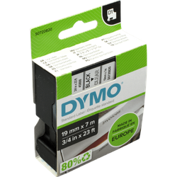 Dymo Originalband 45800  schwarz auf transparent  19mm x 7m