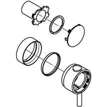 Grohe Temperaturwählgriff Produkttyp Silber