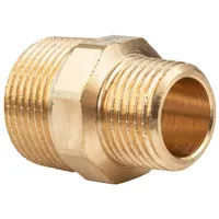 Viega Rotguss Doppelnippel, reduziert 1/2" x 3/8